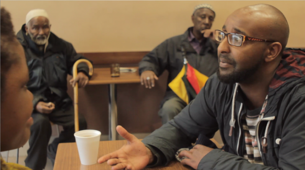 Hassan Panero is a poet from Somalia, he co-wrote a  theatrical show to let Cardiffians into Butetown